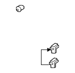 MS470434 - Body: Handle, Inside Clip for Mitsubishi Image