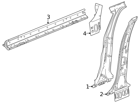 Center Pillar & Rocker for 2025 Chevrolet Trax #0