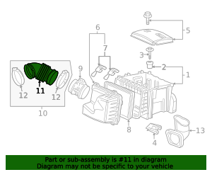 2007-2008 GM Air Cleaner Outlet Duct 15222524 | QuirkParts