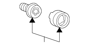 32025807 - : 2003-2011 Saab - Locking Wheel Bolts Kit for Saab: 9-3, 9-5 Image