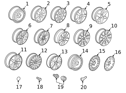 Wheels for 2007 Saab 9-3 #0