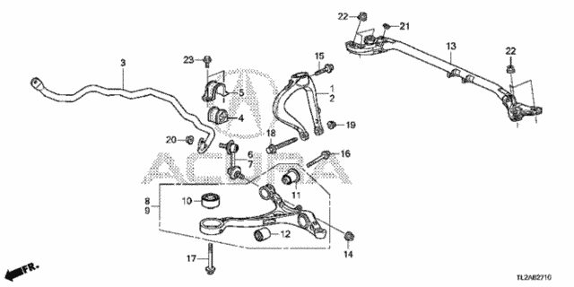 Front Lower Arm for 2014 Acura TSX #0