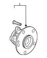 42200TBAA01 - Brakes: Hub Assembly for Honda: Civic, Insight Image