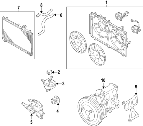 Cooling System for 2023 Mitsubishi Outlander PHEV #0