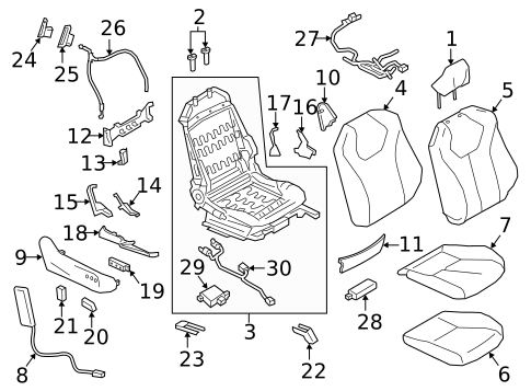 Power Seats for 2019 INFINITI Q60 #0