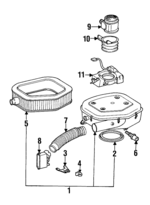 160948902 - : Air Cleaner Assembly for Mercedes-Benz Image