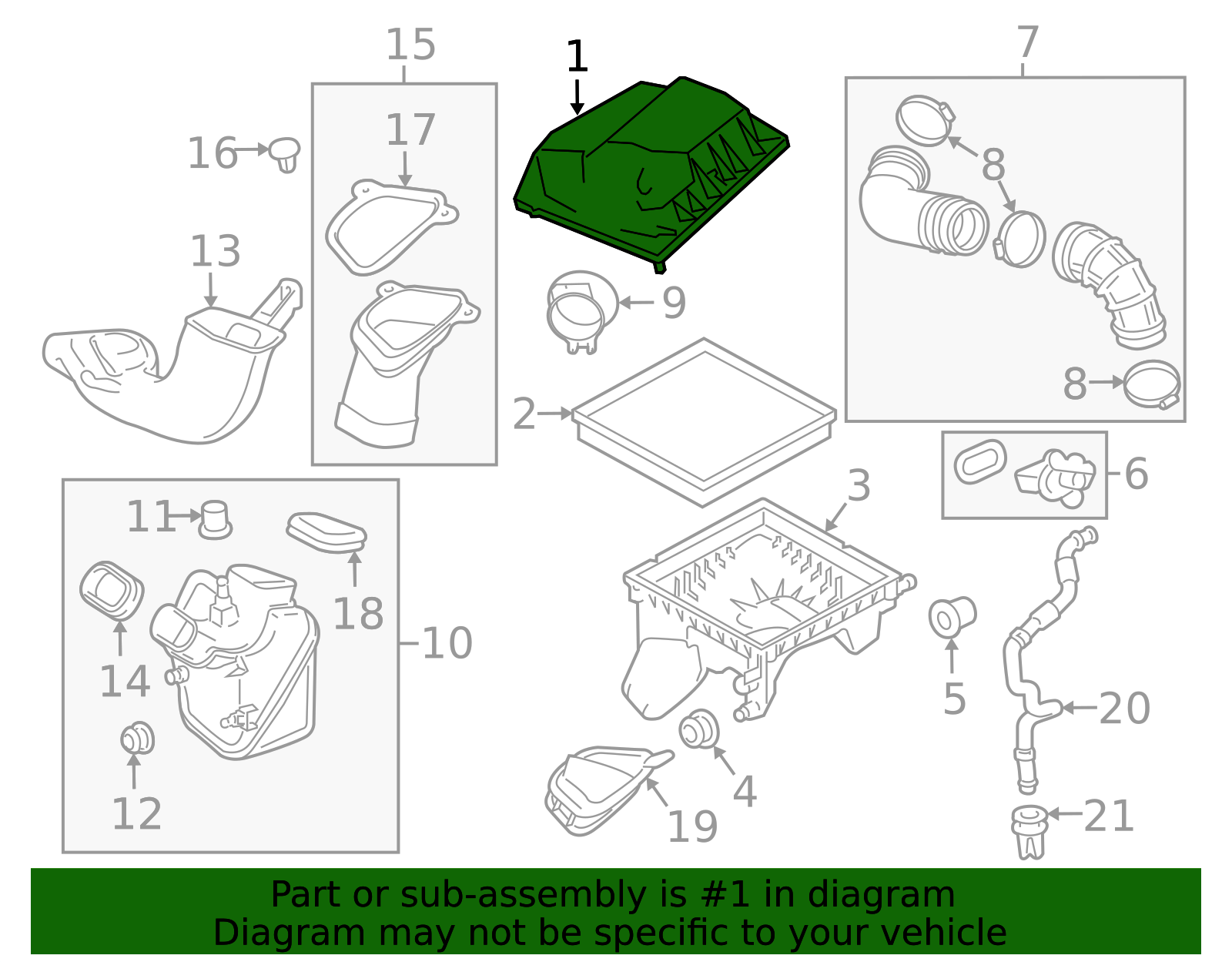 2011-2016 Chevrolet Air Cleaner Upper Housing 13468545 | Shop Matick ...
