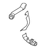 9J1121109 - Cooling System: Inlet Hose for Porsche: Taycan Image