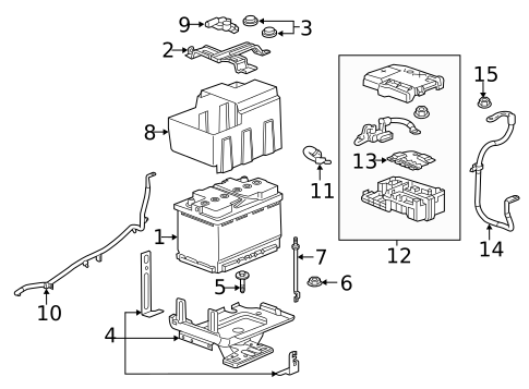 Battery & Related Components for 2019 Chevrolet Equinox #0