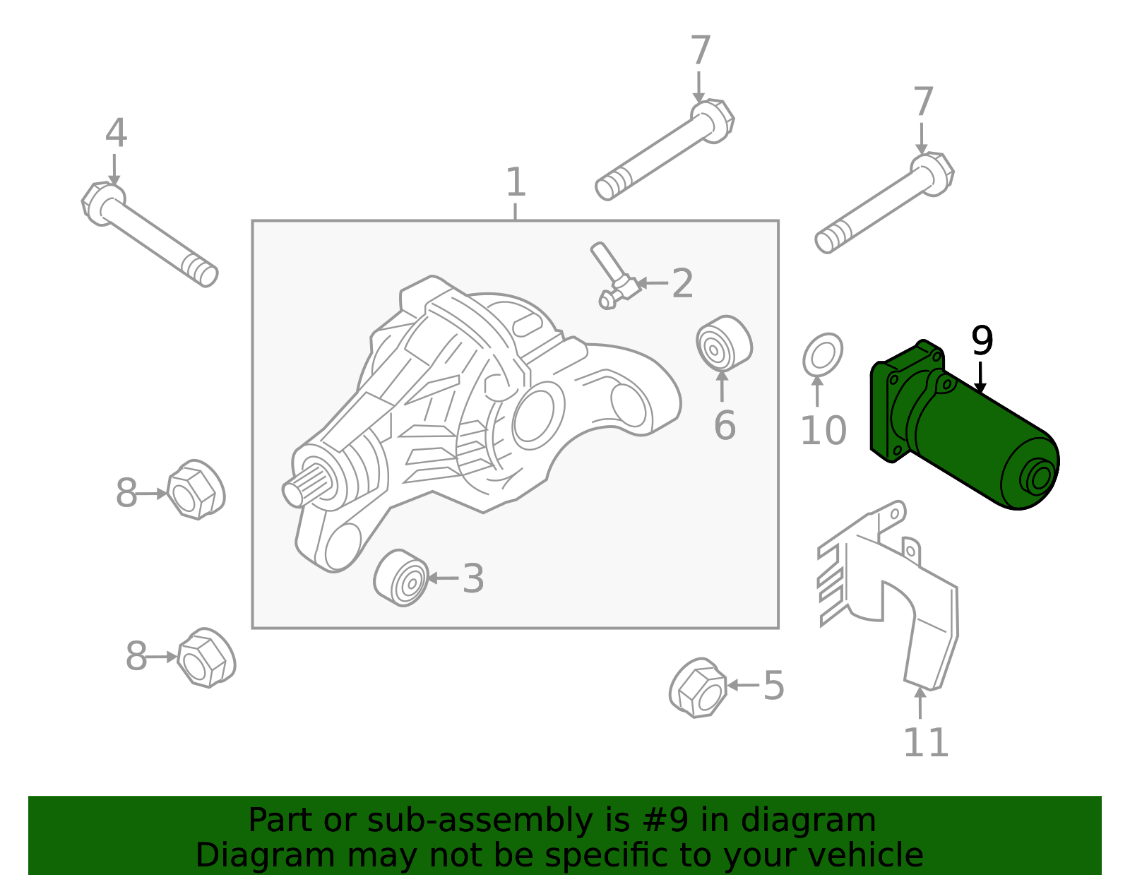 Genuine Porsche 970-624-350-00 |Differential Lock Motor | FREE Shipping ...