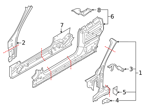 Hinge Pillar for 2021 BMW M240i #0