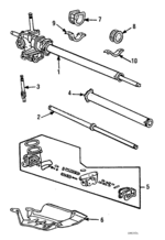 53601SB0679 - Steering: Steering Gear for Honda: Prelude Image