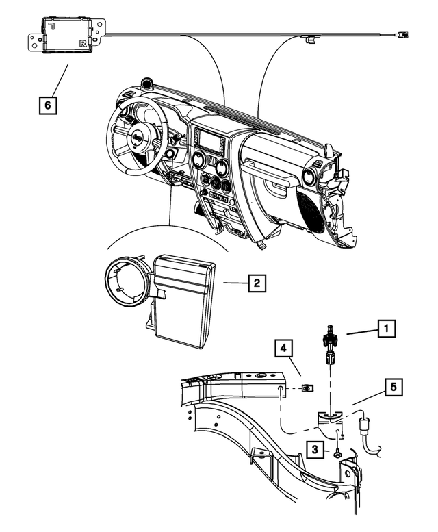 5026202AC - Electrical: Hood Switch Bracket for Mopar Image