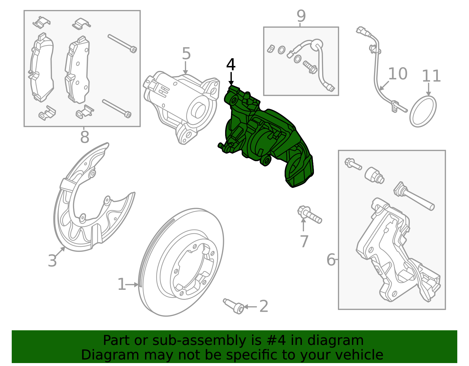 MK4Z-2552-B - Disc Brake Caliper 2021-2026 Ford | Ford Parts Direct MK4Z-2552-B - Disc Brake Caliper 2021-2026 Ford | Ford Parts Direct
