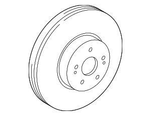 4351248130 - Brakes: Disc Brake Rotor for Toyota: Avalon, Camry Image