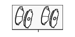446533500 - : Brake Pads Front for Toyota Image