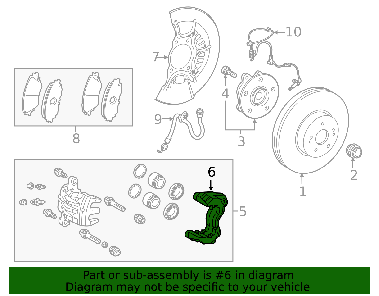 2020-2024 Toyota Disc Brake Caliper Bracket 47721-33400 | OEM Parts Online