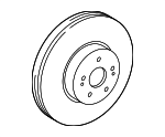 4351248130 - Brakes: Disc Brake Rotor for Toyota: Avalon, Camry Image