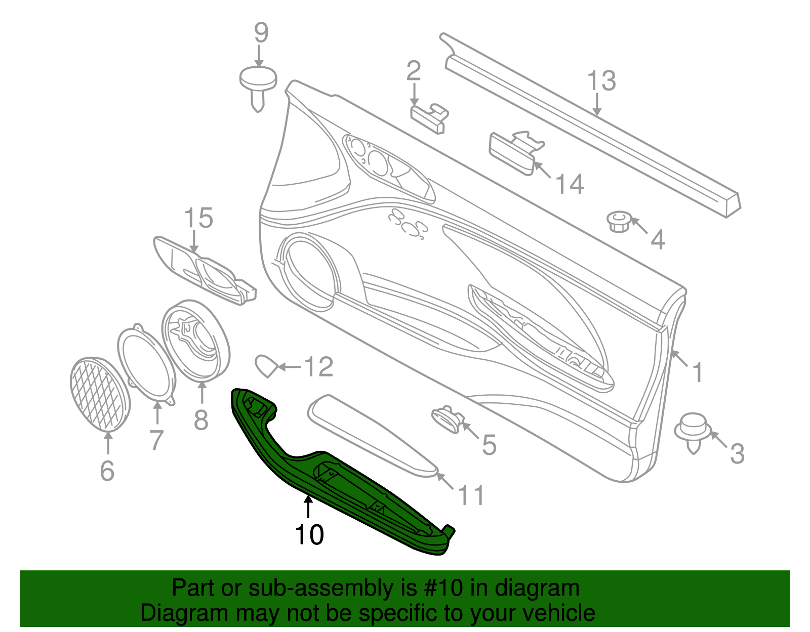 Armrest - BMW (72-12-7-050-633)