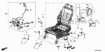 81116TBAA71 - Interior/Bumper: COVER, SLIDE MOTOR for Honda Image