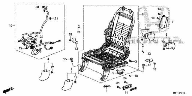 Front Seat Components (L.) (1) for 2021 Honda Odyssey #0