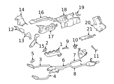 Exhaust Manifold for 2007 Mercedes-Benz R 63 AMG&reg; #0