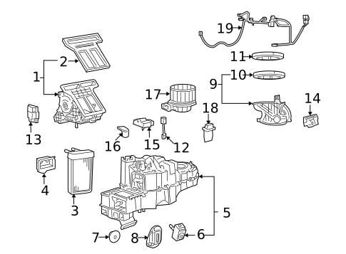 Evaporator & Heater Components for 2009 Mazda Tribute #0