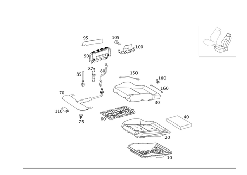 Left Seat for 2013 Mercedes-Benz C250 #0