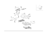 2049105803 - Driver Seat: Padding, Frt. Seat Cush for Mercedes-Benz: C250, C300, C350, GLK250, GLK350 Image