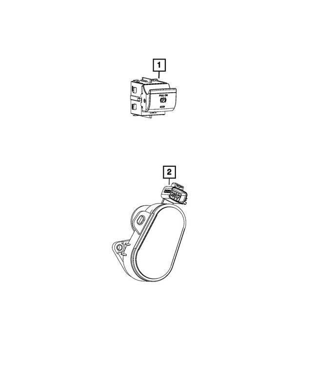 7MJ19DX8AA - : Parking Brake Switch for Mopar Image