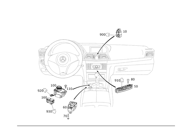 2079050751 - Electrical System: Switch Block for Mercedes-Benz Image image