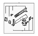 51620SJ0009P - : Lower Rail Assembly for Subaru: Forester Image
