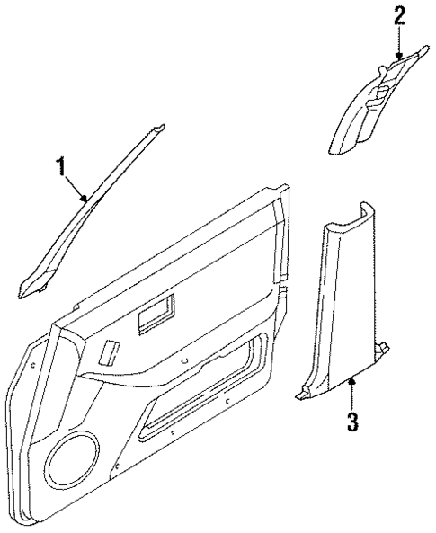 Interior Trim - Pillars for 1997 INFINITI J30 #0
