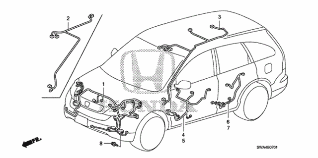 Wire Harness (2) for 2008 Honda CR-V #0