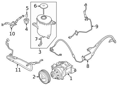 Pump & Hoses for 2018 BMW 640i xDrive #1