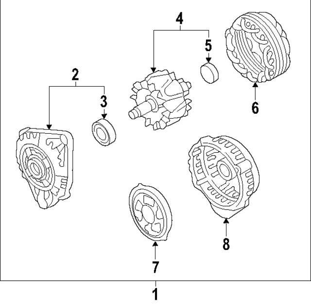 23118JK01A - Electrical: Front Cover for INFINITI: EX35, EX37, FX35, FX37, FX50, G35, G37, M35, QX50, QX70 Image