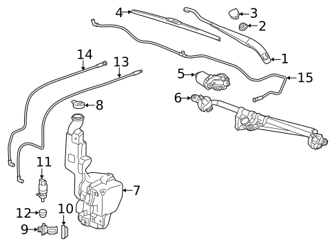 Wiper & Washer Components for 2016 GMC Yukon #0