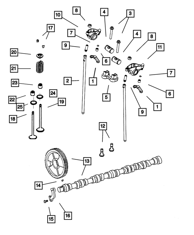 5114421AA - Engine 5.9L Six Cylinder (Diesel): Rocker Arm Support for Mopar Image