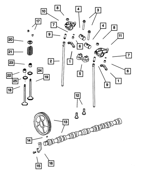 Camshafts & Valves for 2001 Dodge Ram 2500 #0