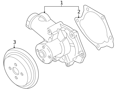 Water Pump for 2004 Mitsubishi Lancer #0