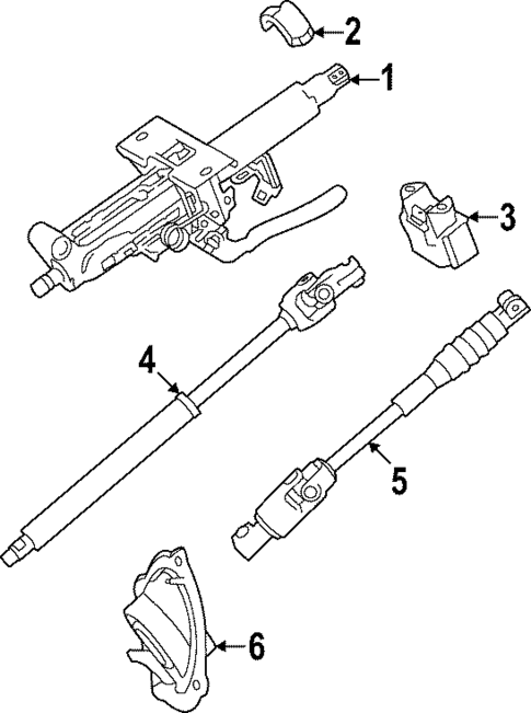 Steering Column Assembly for 2022 Toyota Tundra #1