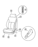 WY021L5AA - Interior Trim: Front Seat Back, Right for Mopar Image