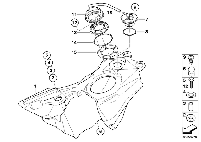 16112346365 - : Filler Cap for BMW-Motorrad Image
