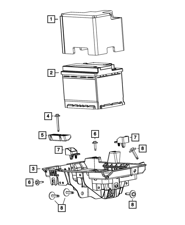 BLH5F001AA - : Storage Battery, Latin America for Mopar Image
