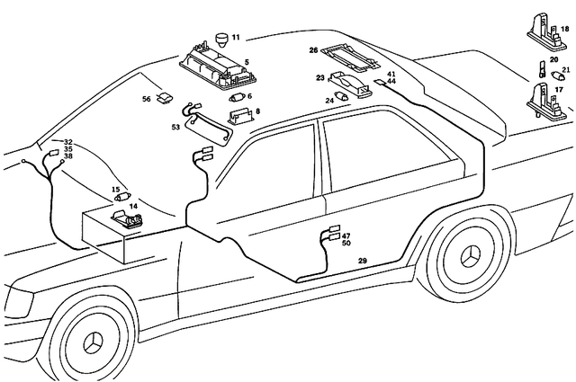 1248202301 - Electrical System: Interior Lamp for Mercedes-Benz Image image