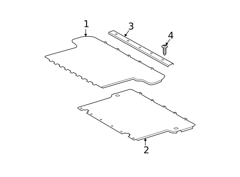 Interior Trim - Rear Body for 2007 Toyota 4Runner #1