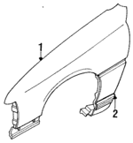 90244862 - Body: Fender for Pontiac: LeMans Image