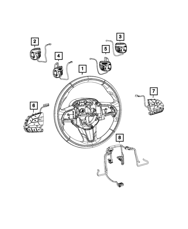 5RQ10DX9AC - Electrical: Radio Control Switch, Right for Mopar Image image