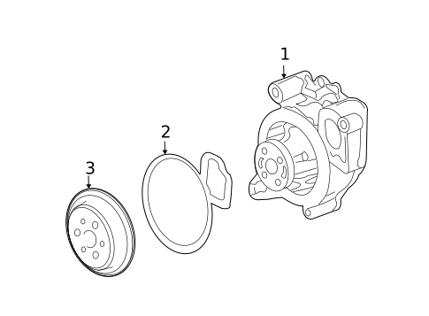 Water Pump & Related Components for 2005 Chevrolet Malibu #0