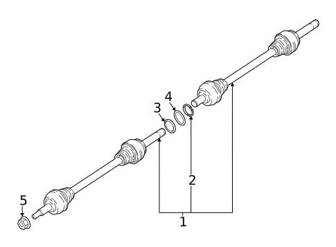 Drive Axles for 2023 Porsche Taycan #0